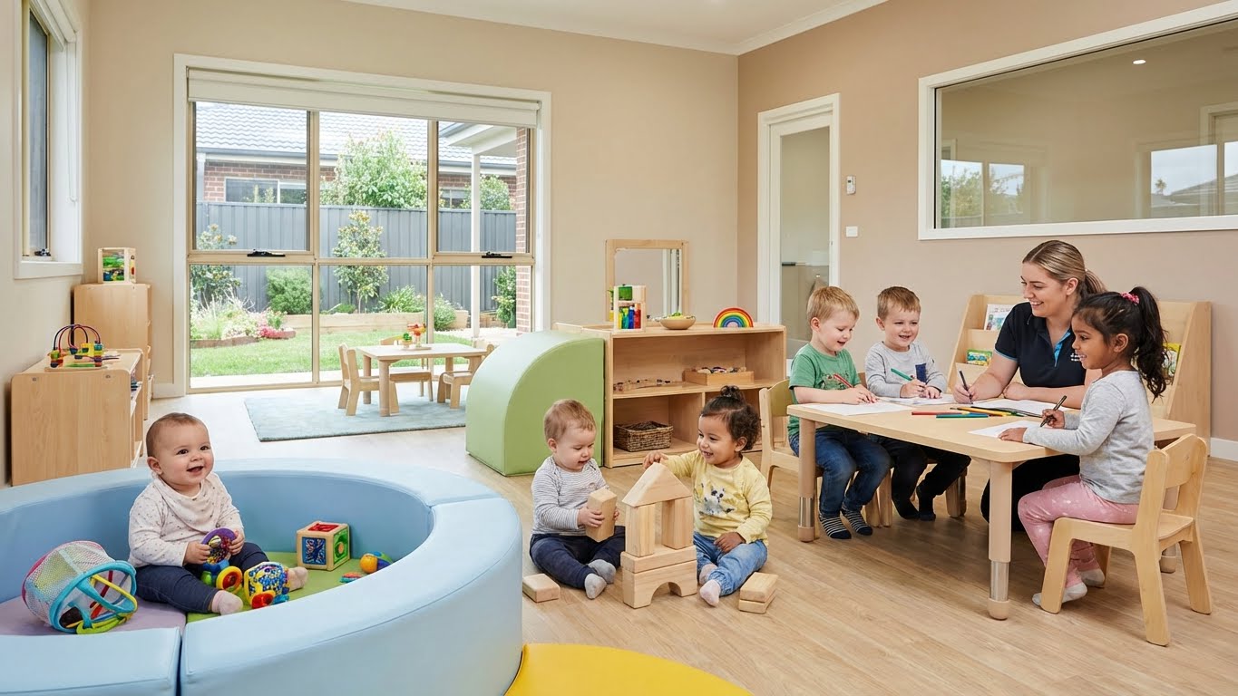 Happy children at Little Roses Early Learning